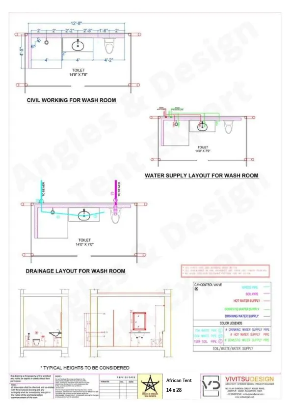 12x24 Tent Electrical Layout